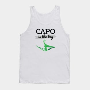 Capo is the Key Green Capo Light Theme Tank Top